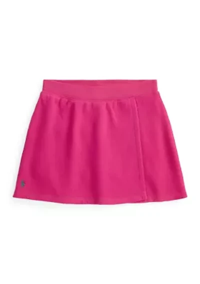 Girls 7-16 Faux-Wrap Fleece Skort