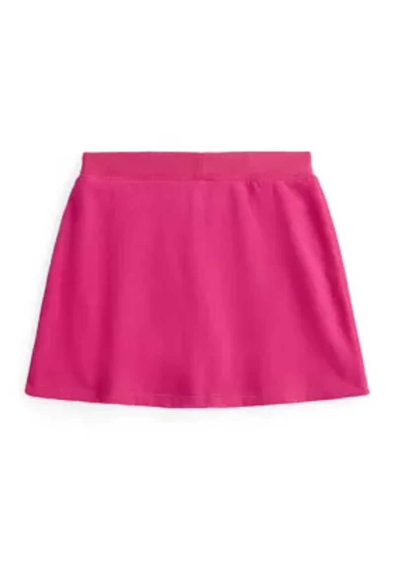 Girls 7-16 Faux-Wrap Fleece Skort