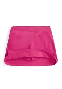 Girls 7-16 Faux-Wrap Fleece Skort