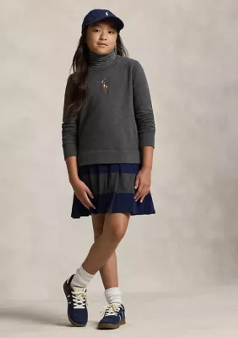 Girls 7-16 Big Pony Fleece Sweatshirt Dress