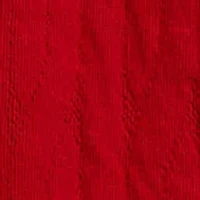 Girls 7-16 Quilted Cable-Motif Skirt
