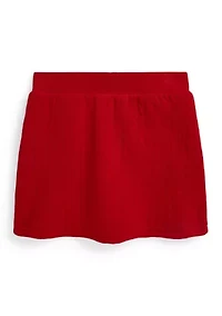 Girls 7-16 Quilted Cable-Motif Skirt