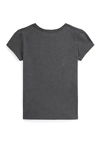 Girls 7-16 Cotton Jersey Letterman T-Shirt