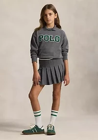 Girls 7-16 Logo Fleece Polo Sweatshirt