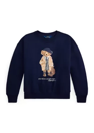 Girls 7-16 Polo Bear Fleece Boxy Sweatshirt