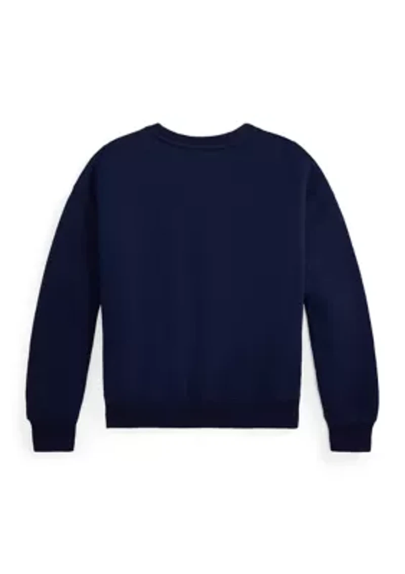 Girls 7-16 Polo Bear Fleece Boxy Sweatshirt