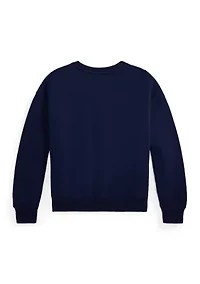 Girls 7-16 Polo Bear Fleece Boxy Sweatshirt