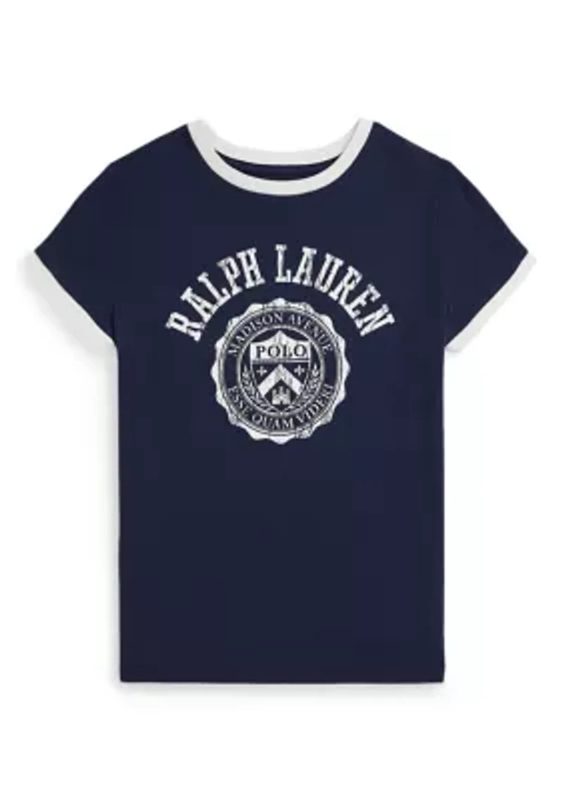 Girls 7-16 Logo Crest Cotton Jersey T-Shirt