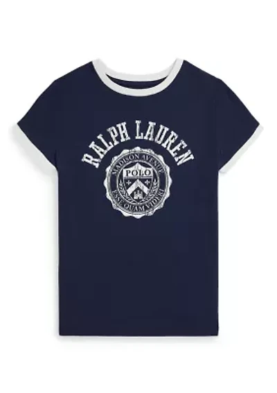 Girls 7-16 Logo Crest Cotton Jersey T-Shirt