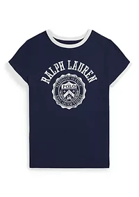 Girls 7-16 Logo Crest Cotton Jersey T-Shirt
