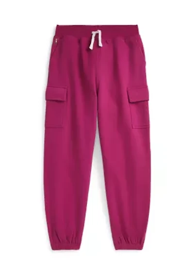 Girls 7-16 Fleece Cargo Jogger Pants