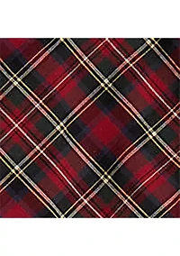 Girls 7-16 Plaid Ruffled Cotton Poplin Dress