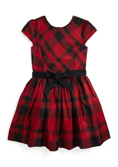 Girls 7-16 Plaid Taffeta Dress