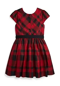 Girls 7-16 Plaid Taffeta Dress