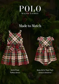 Girls 7-16 Plaid Taffeta Dress