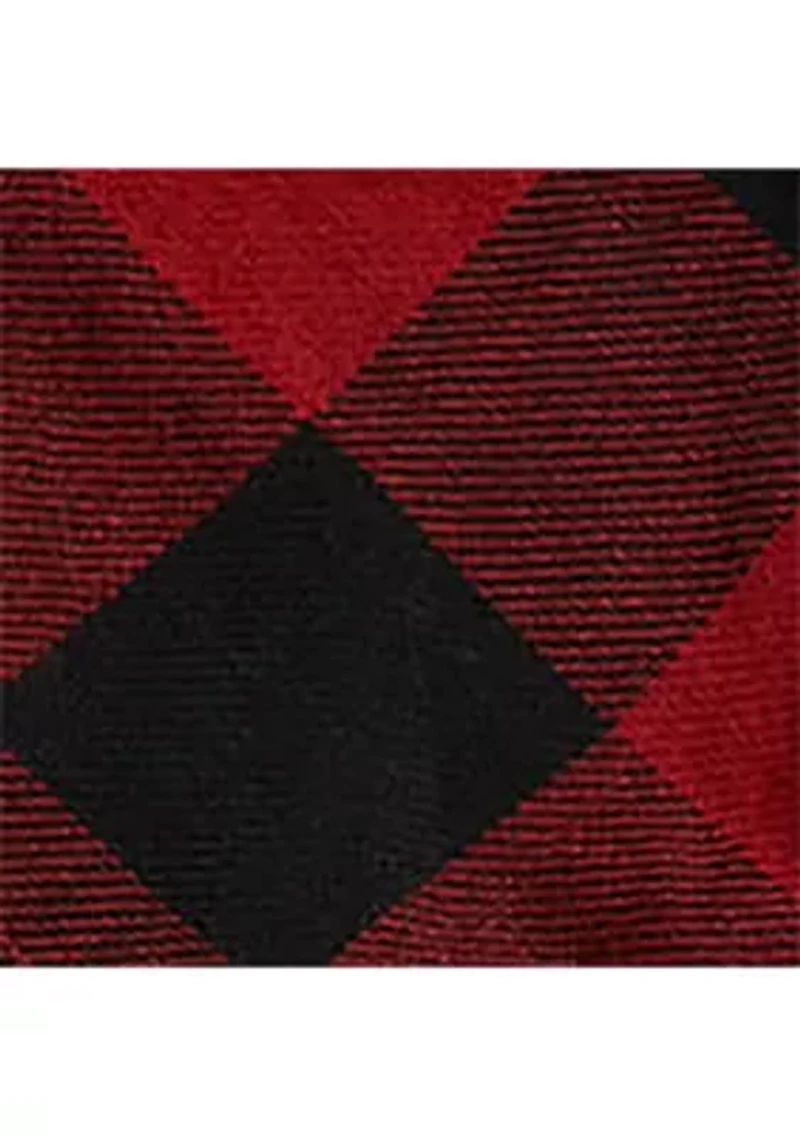 Girls 7-16 Buffalo Check Cotton Twill Dress