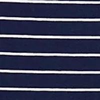 Girls 7-16 Striped Stretch Jersey Turtleneck Dress