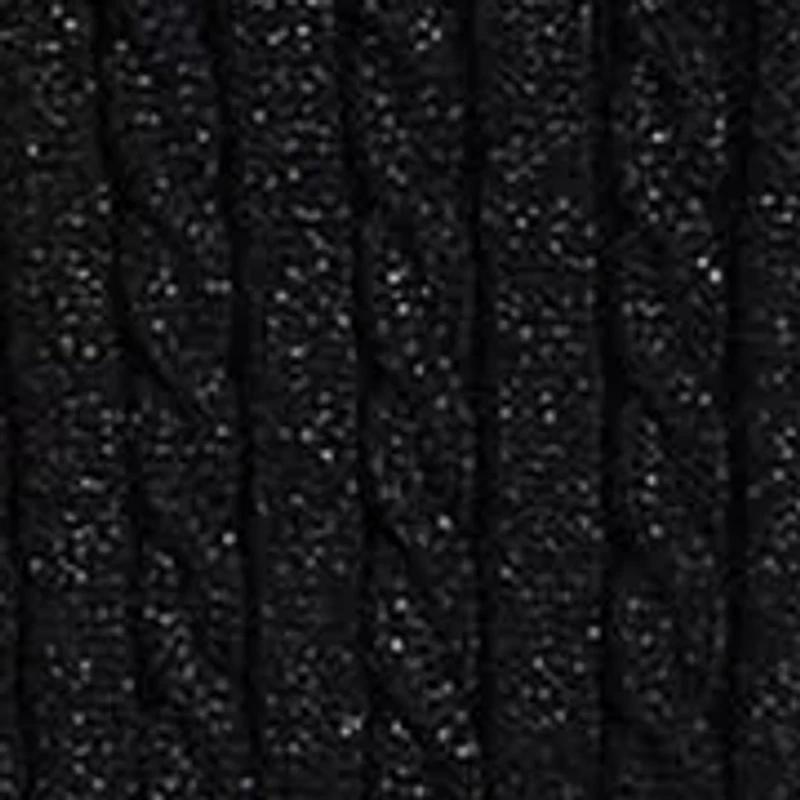 Girls 7-16 Metallic Mini-Cable Polo Sweater Dress