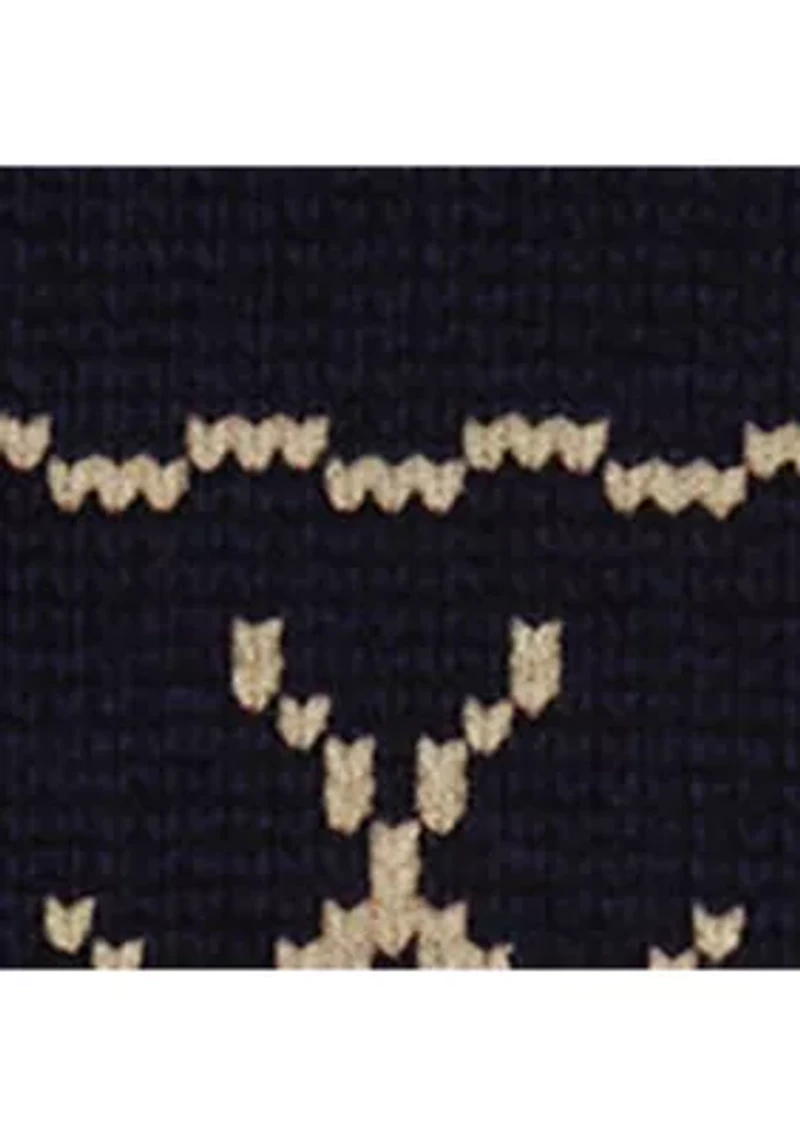 Girls 7-16 Patterned Fleece Hooded Dress