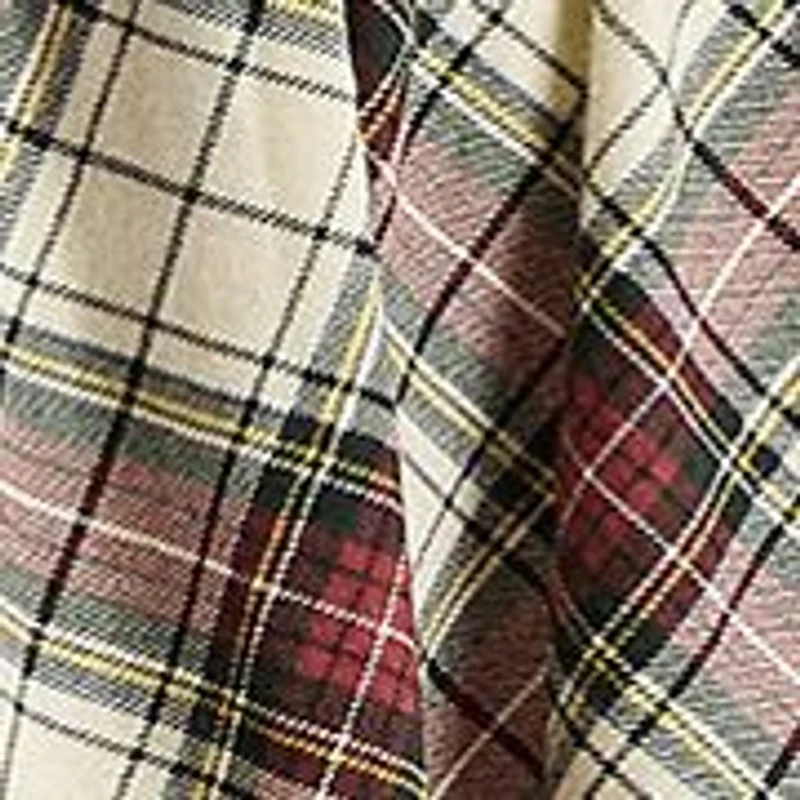 Girls 7-16 Plaid Ruffled Cotton Jersey Dress