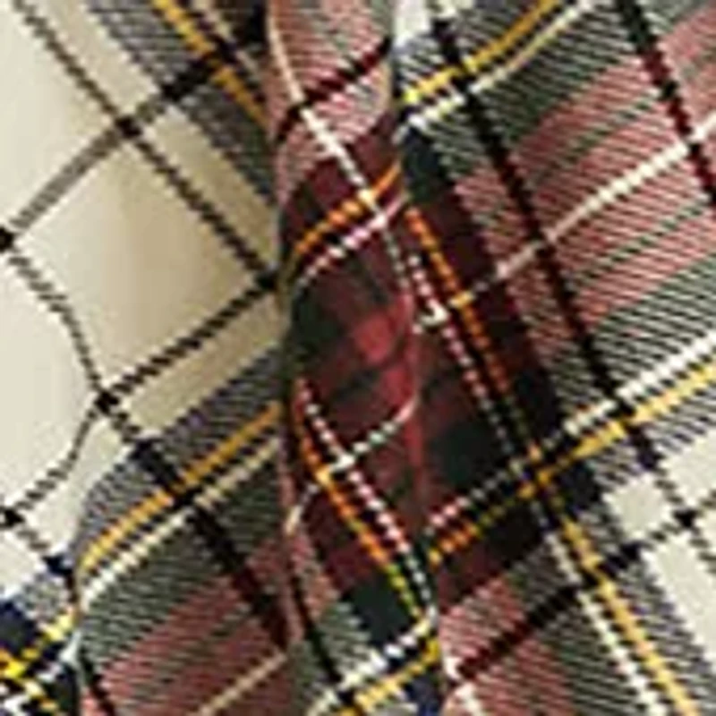 Girls 7-16 Plaid Ruffled Cotton Jersey Dress