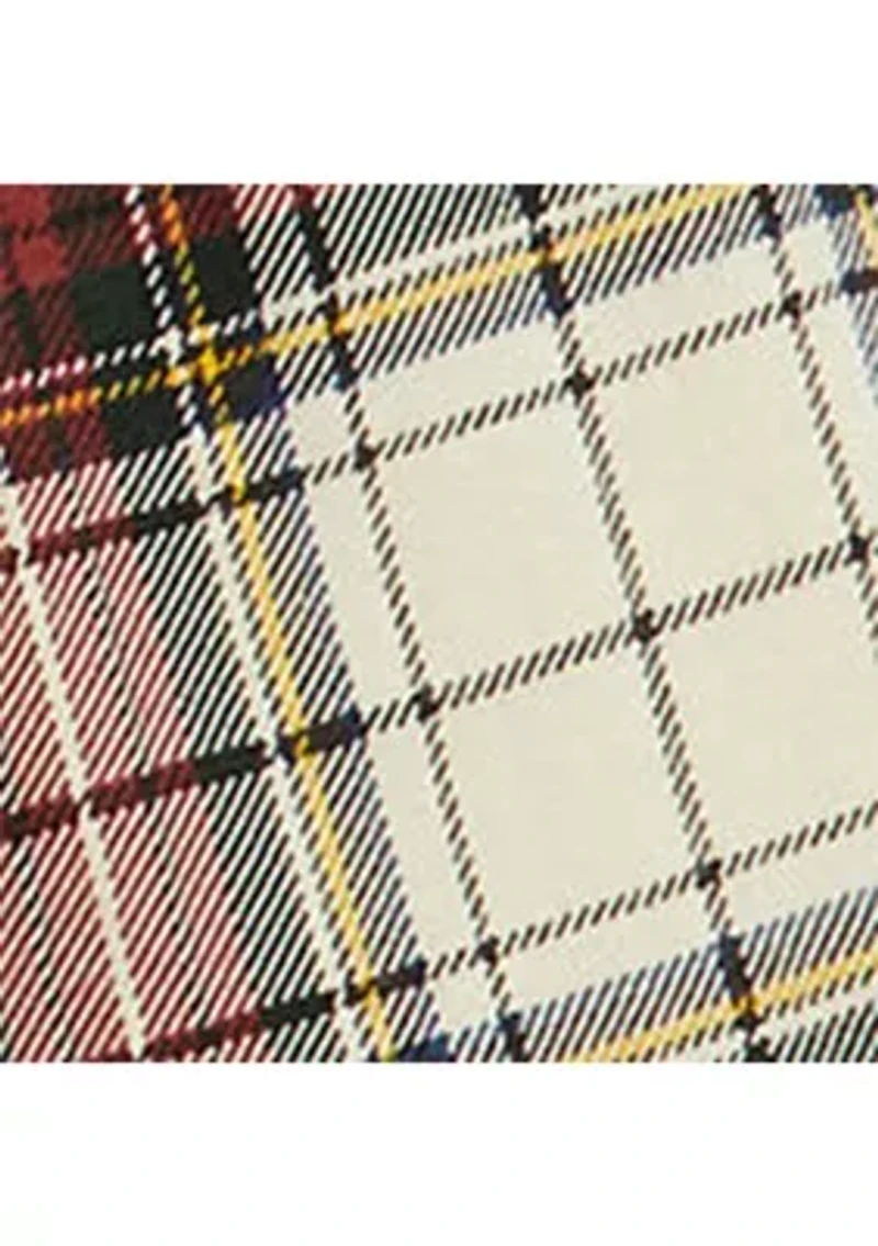 Girls 7-16 Plaid Ruffled Cotton Jersey Dress