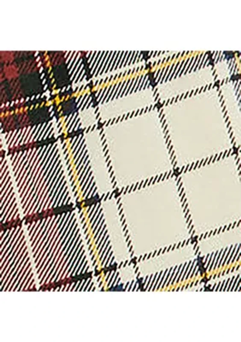 Girls 7-16 Plaid Ruffled Cotton Jersey Dress