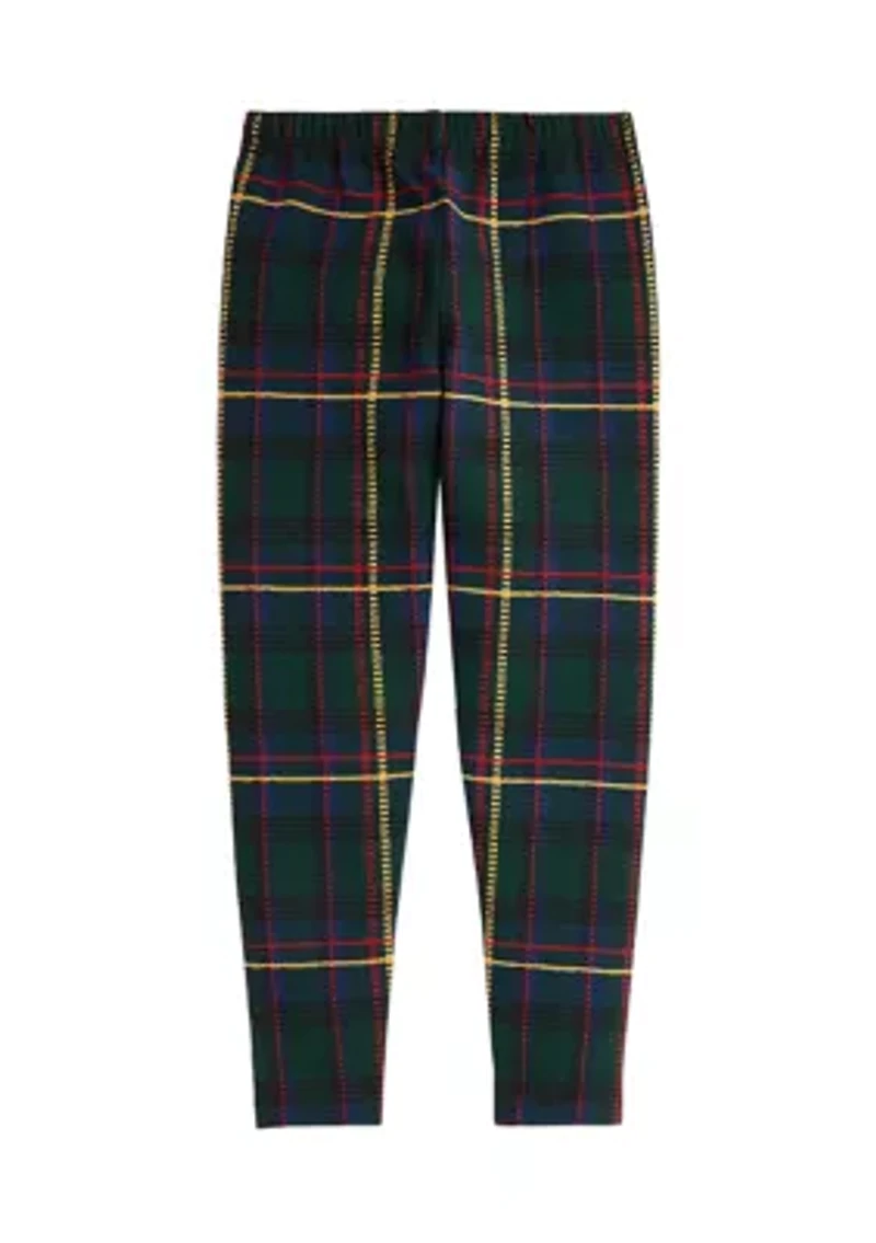 Girls 7-16 Plaid Stretch Jersey Legging