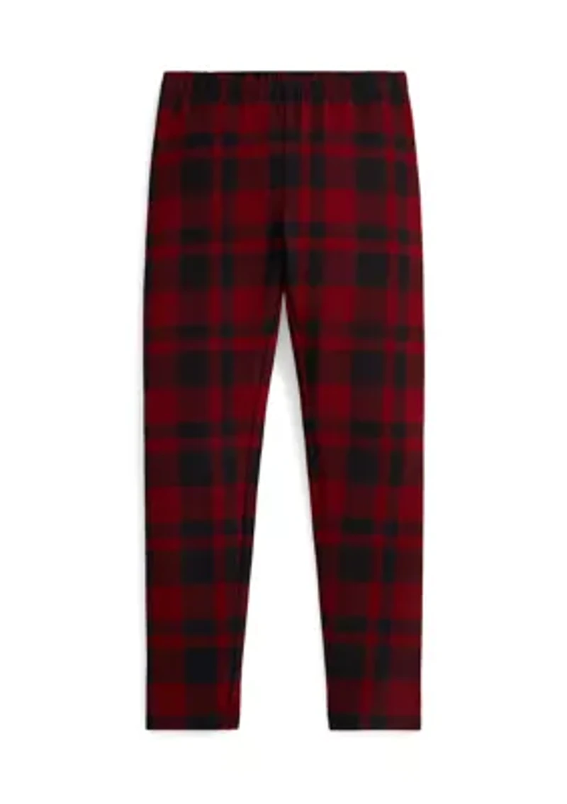 Girls 7-16 Plaid Stretch Jersey Leggings