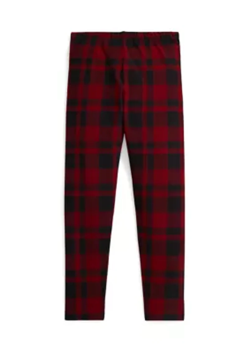 Girls 7-16 Plaid Stretch Jersey Leggings