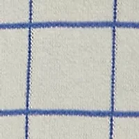 Girls 7-16 Windowpane Cotton V-Neck Cardigan