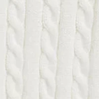 Girls 7-16 Polo Bear Cable Cotton V-Neck Cardigan