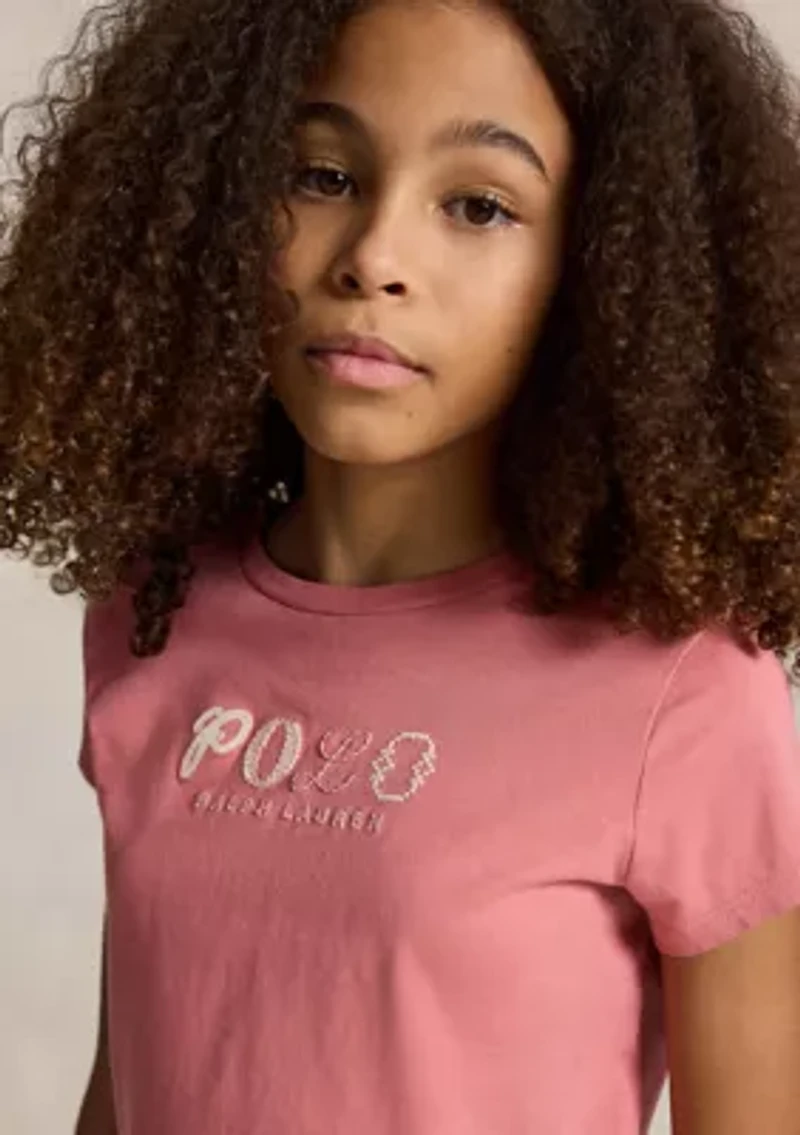 Girls 7-16 Logo Cotton Jersey Tee