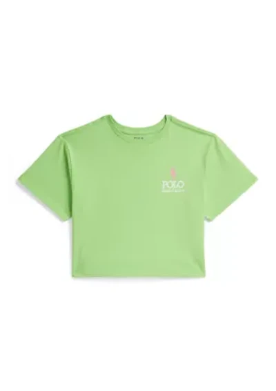 Girls 7-16 Big Pony Logo Cotton Boxy Shirt