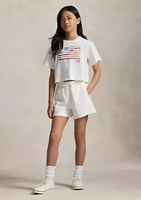 Girls 7-16 Floral Flag Cotton Jersey Boxy Tee