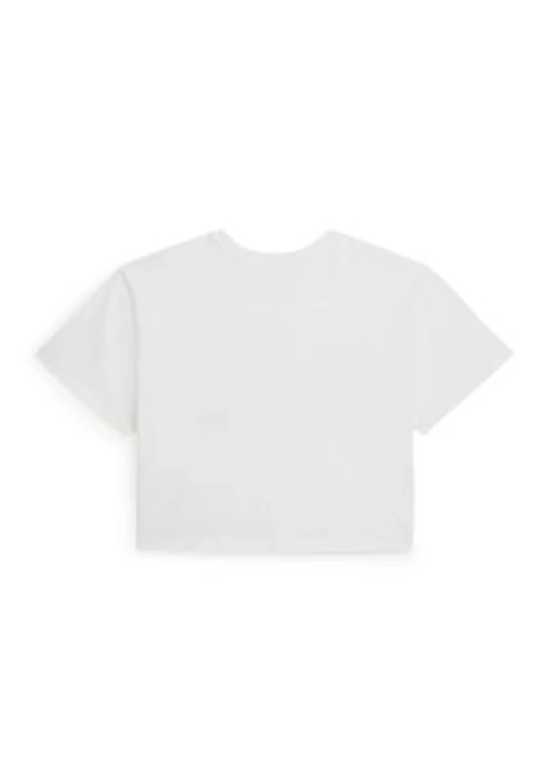 Girls 7-16 Floral Flag Cotton Jersey Boxy Tee