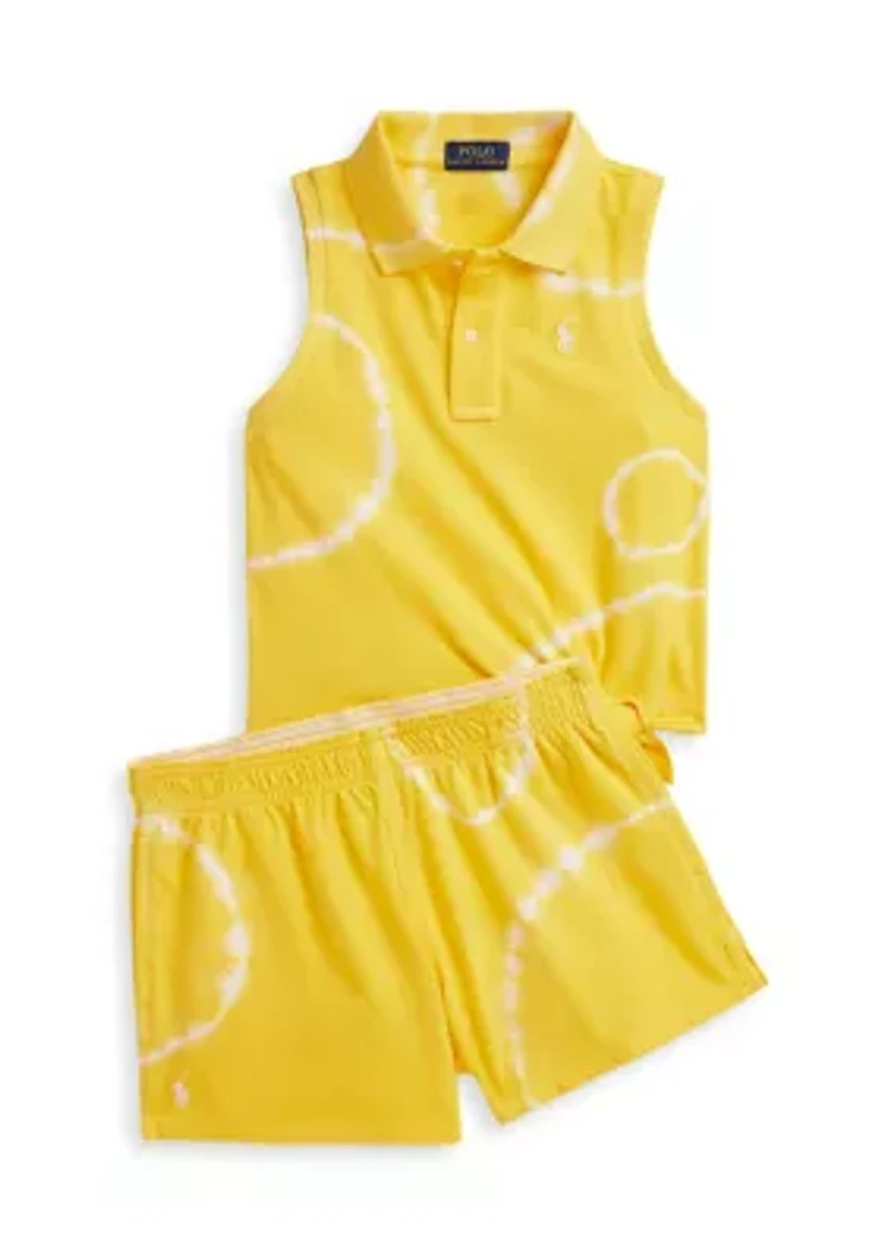 Girls 7-16 Tide-Dye Cotton Jersey Shorts