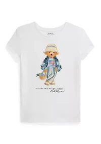 Girls 7-16 Polo Bear Cotton Jersey Tee