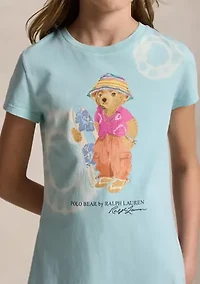 Girls 7-16 Tie-Dye Polo Bear Cotton Jersey Dress
