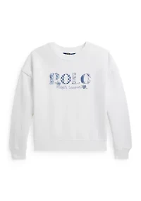 Girls 7-16 Logo Cotton Terry Sweatshirt