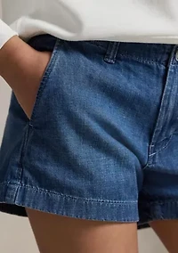 Girls 7-16 Indigo Cotton Denim Short