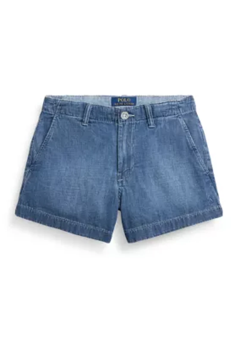 Girls 7-16 Indigo Cotton Denim Short