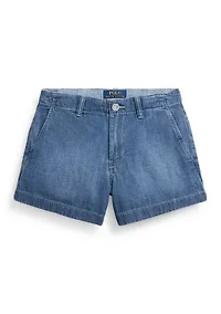 Girls 7-16 Indigo Cotton Denim Short