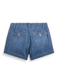 Girls 7-16 Indigo Cotton Denim Short