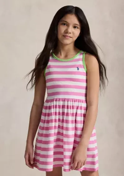 Girls 7-16 Striped Cotton Jersey Dress