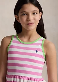Girls 7-16 Striped Cotton Jersey Dress
