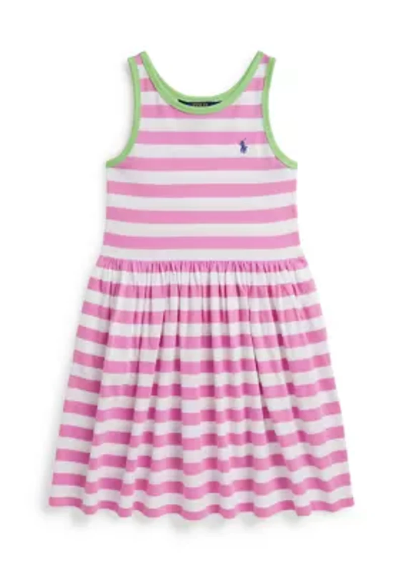 Girls 7-16 Striped Cotton Jersey Dress