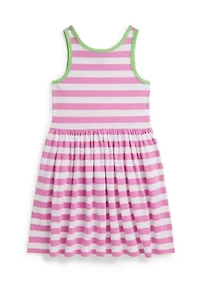 Girls 7-16 Striped Cotton Jersey Dress