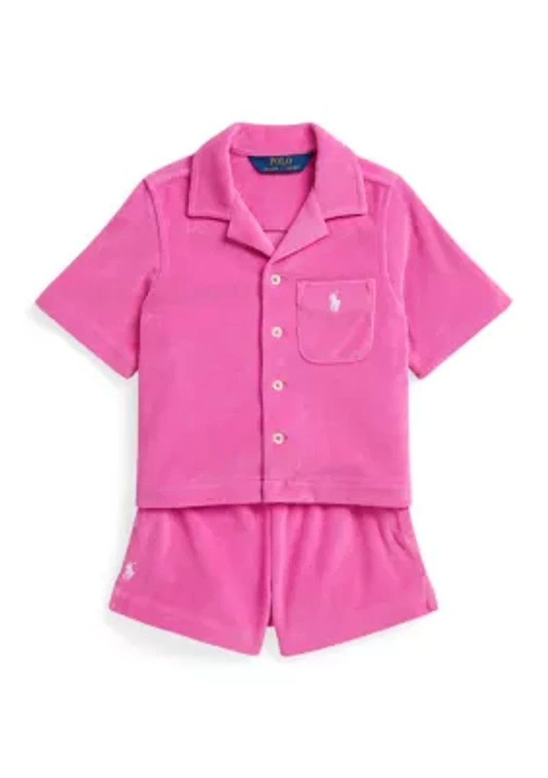 Girls 7-16 Terry Shirt & Short