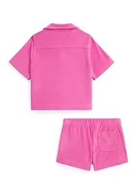 Girls 7-16 Terry Shirt & Short